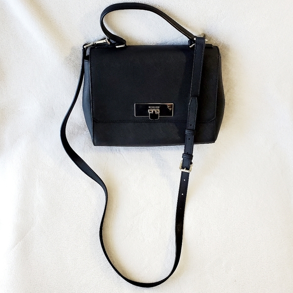 Michael Kors Black Satchel Crossbody Bag - Picture 3 of 9